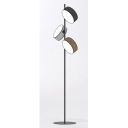 Emibig Drumz lampa stojąca 3x10 W czarna/szara/beżowa 1566/LP3