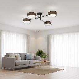 Emibig Maga lampa podsufitowa 4x10 W brązowa 1569/4