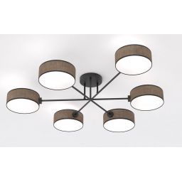 Emibig Maga lampa podsufitowa 6x10 W brązowa 1569/6