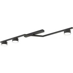 Emibig Skan lampa podsufitowa 3x12 W czarna 1574/3