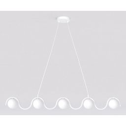 Emibig Sinus lampa wisząca 5x8 W biała 1583/5