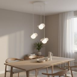 Emibig Ritual lampa wisząca 3x8 W biała 1584/3PREM