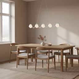 Emibig Sinus lampa wisząca 5x8 W biała 1583/5