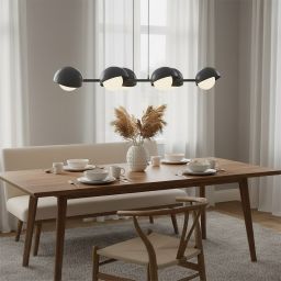 Emibig Boom lampa wisząca 6x8 W czarna 1589/6