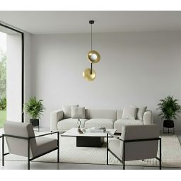 Emibig Vanila lampa wisząca 2x8 W złota 1596/2