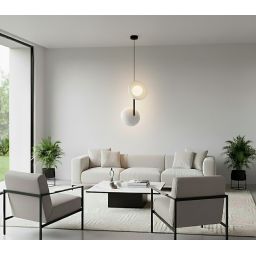 Emibig Vanila lampa wisząca 2x8 W szary 1597/2