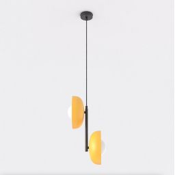 Emibig Vanila lampa wisząca 2x8 W pomarańczowa 1599/2