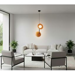 Emibig Vanila lampa wisząca 2x8 W pomarańczowa 1599/2