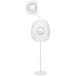 Emibig Delulu lampa stojąca 2x8 W biała 1601/LP2