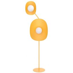 Emibig Delulu lampa stojąca 2x8 W pomarańczowa 1602/LP2