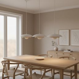 Emibig Skin lampa wisząca 3x8 W biała/cappuccino 1605/3