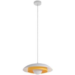 Emibig Skin lampa wisząca 1x8 W biała/pomarańczowa 1606/1