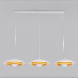 Emibig Skin lampa wisząca 3x8 W biała/pomarańczowa 1606/3