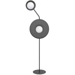 Emibig Kiss lampa stojąca 2x8 W czarna 1607/LP2