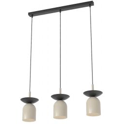 Emibig Ego lampa wisząca 3x10 W czarna/cappuccino 1612/3