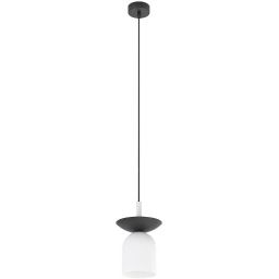 Emibig Ego lampa wisząca 1x10 W biała/czarna 1613/1