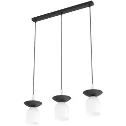 Emibig Ego lampa wisząca 3x10 W biała/czarna 1613/3