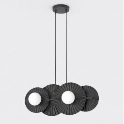 Emibig Umbra lampa wisząca 4x8 W czarna 1726/4