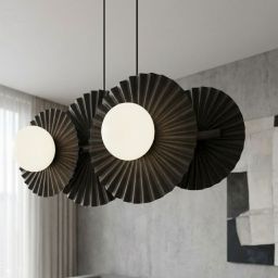 Emibig Umbra lampa wisząca 4x8 W czarna 1726/4