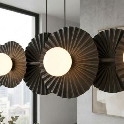 Emibig Umbra lampa wisząca 6x8 W czarna 1726/6