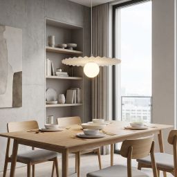 Emibig Umbra lampa wisząca 1x8 W biała 1727/1