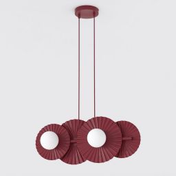 Emibig Umbra lampa wisząca 4x8 W burgund 1729/4
