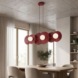Emibig Umbra lampa wisząca 6x8 W burgund 1729/6