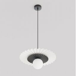 Emibig Umbra lampa wisząca 1x8 W biała/czarna 1730/1