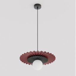 Emibig Umbra lampa wisząca 1x8 W burgund/czarna 1732/1