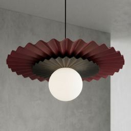 Emibig Umbra lampa wisząca 1x8 W burgund/czarna 1732/1