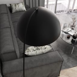 Emibig Arcos lampa stojąca 1x12 W czarna 1468/LP1