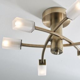 Endon Havana lampa podsufitowa 6x25W złota 146-6AB