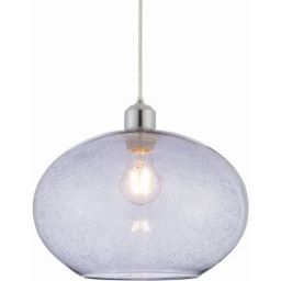 Endon Dimitri lampa wisząca 1x40W szara/przezroczysta 73976