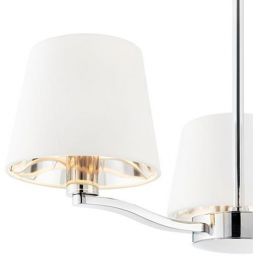 Endon Harvey lampa wisząca 3x40W srebrna/biała 73023