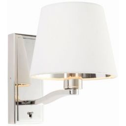 Endon Harvey kinkiet 1x40 W biały-srebrny 73026