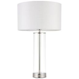 Endon Lessina lampa stołowa 1x40W biała/srebrna 70600