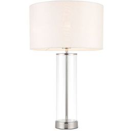 Endon Lessina lampa stołowa 1x40W biała/srebrna 70600