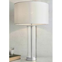 Endon Lessina lampa stołowa 1x40W biała/srebrna 70600