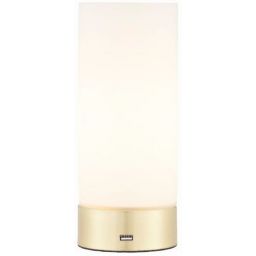 Endon Dara lampa stołowa 1x40 W biała-mosiądz 69520
