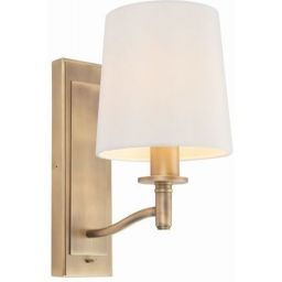 Endon Ortona kinkiet 1x40W biały/złoty 70246