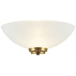 Endon Welles lampa podsufitowa 1x60W biała/złota WELLES-1WBAB