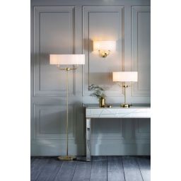 Endon Nixon kinkiet 2x40W biały/złoty 70562