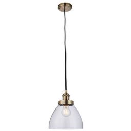 Endon Hansen lampa wisząca 1x40W mosiądz/biały 77272