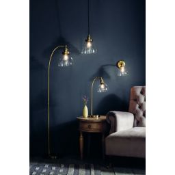 Endon Hansen lampa wisząca 1x40W mosiądz/biały 77272