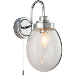 Endon Hampton kinkiet 1x4W srebrny/przezroczysty 76304