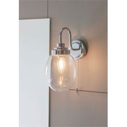 Endon Hampton kinkiet 1x4W srebrny/przezroczysty 76304