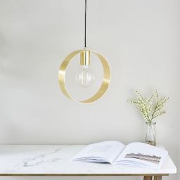 Endon Hoop lampa wisząca 1x40W złota 81921