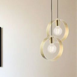 Endon Hoop lampa wisząca 1x40W złota 81921