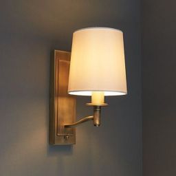 Endon Ortona kinkiet 1x40W biały/złoty 70246