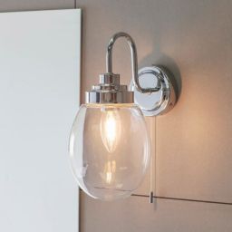 Endon Hampton kinkiet 1x4W srebrny/przezroczysty 76304